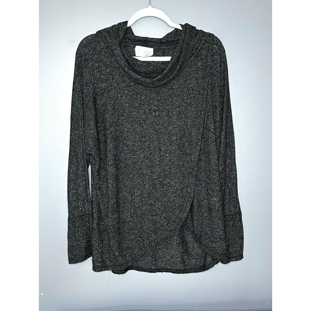 Saturday / Sunday Sweater Womens S Grey Cowl Neck Dolman Lagenlook Anthropologie